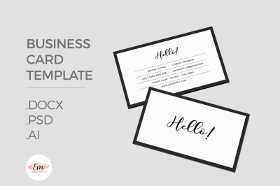 Elegant  business card template 