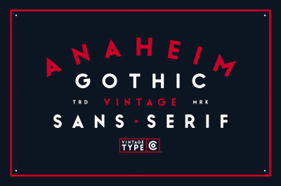 Anaheim Gothic Font