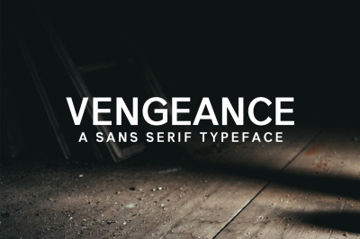 Vengeance Sans Serif Typeface