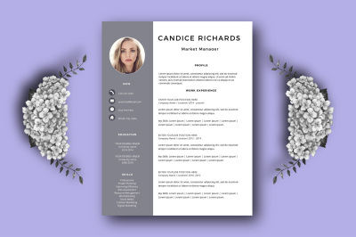 CV Template, Resume Template for Word
