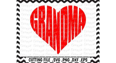 Grandma Heart Cutting Files for Cameo/ Cricut & More.