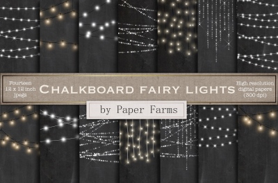 Chalkboard fairy lights
