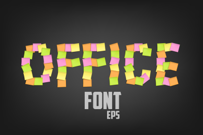 Office Sticky Font