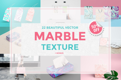 Set Marble Vector Textures.