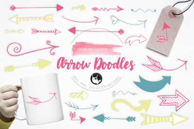 Arrow Doodles graphics and illustrations