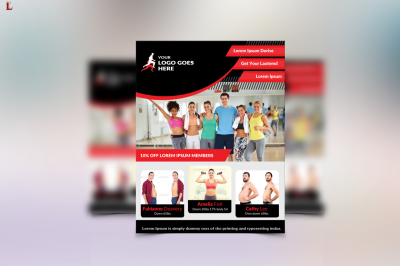 Fitness  Flyer Template 