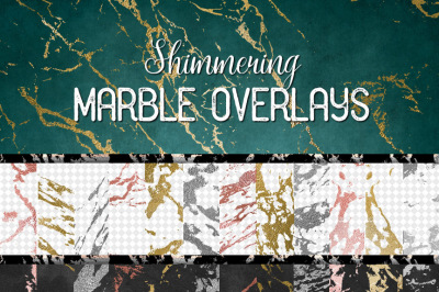Shimmering Marble Overlays