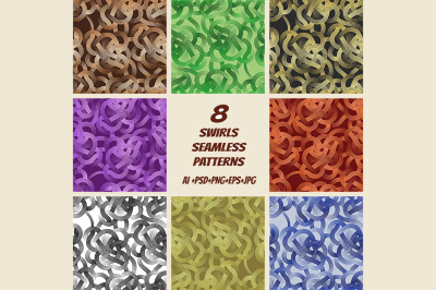 Swirls Seamless Patterns