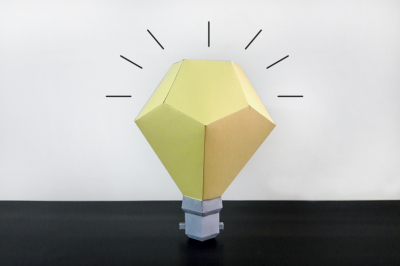 DIY Paper Bulb - 3d papercrafts