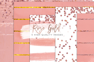 rose gold foil scrapbooking, Confetti Digital Paper, Rose Gold Glam Digital Paper, rose gold glitter foil Metallic texture, planner stickers