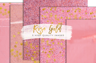 pink peach rose gold digital download texture, graphic design paper, rose gold texture paper, rose paper, pink floral confetti glitter art