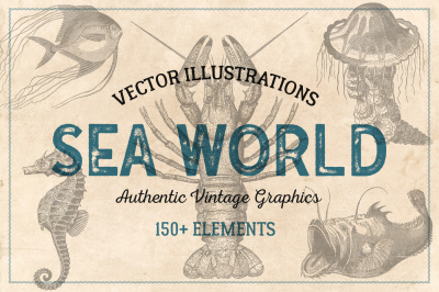 154 Vintage Sea Illustrations