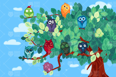 Owls On The Tree