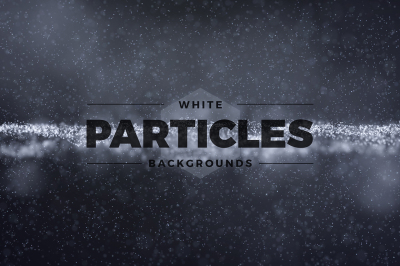 Abstract White Particles Backgrounds