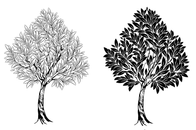 Two Young Contour Trees