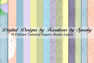 Rustic Easter 14 Patterned/Textured Background Papers