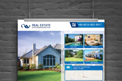Real Estate Flyer Template 3 Color option