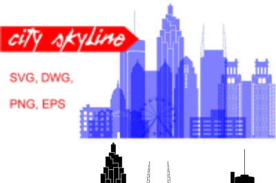 Atlanta vector skyline