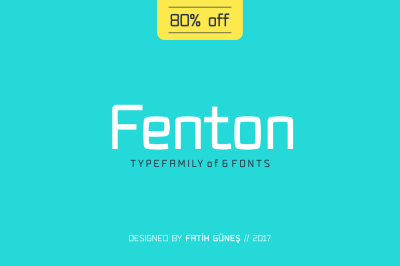 Fenton Typeface Family 80% OFF