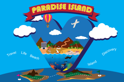 Paradise island.