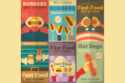 fast food posters collection