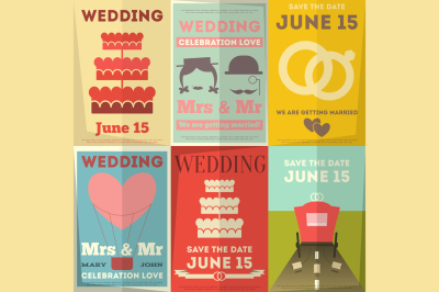 Wedding Posters Set