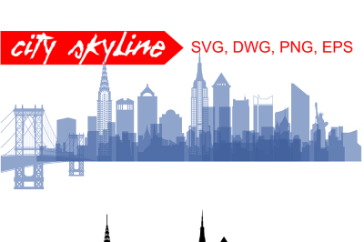 New York Vector Skyline