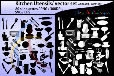 Kitchen Utensils vector