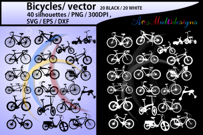 bicycle / bicycle riders vectors