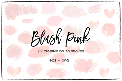 Blush Pink Textures. Vector & PNGs