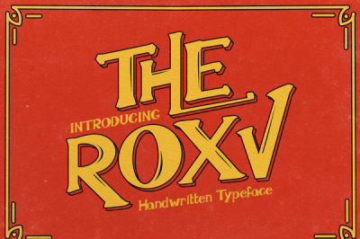 The Roxv Typeface