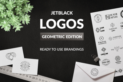 30 Premade Logos – Geometric Edition