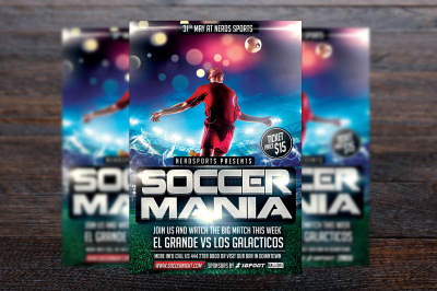 Soccer Mania Sports Flyer