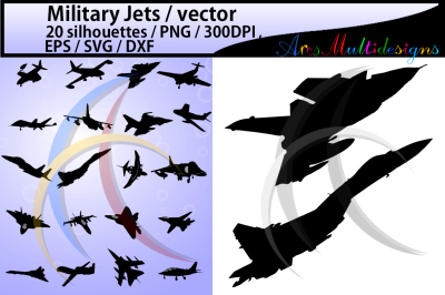 Military jet SVG EPS PNG DXf