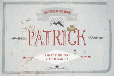 Patrick font & Lettering Kit