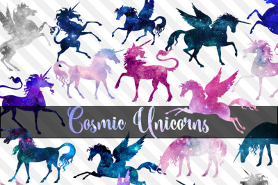 Cosmic Unicorns Clipart