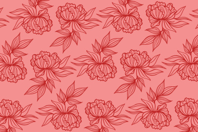 Floral Red Pattern