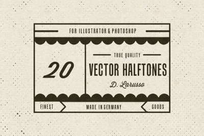 20 Vintage Vector Halftones