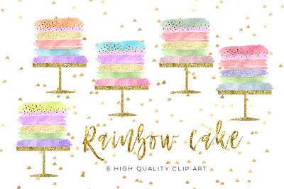 birthday cake clip art, Wedding Cake clip art set, Party rainbow cake clip art, Cake Clipart, Cake Clip Art Digital Cake Wedding brush