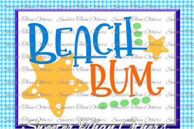 Beach Svg Beach bum svg, Beach pattern, Summer Dxf Silhouette, Cameo cut file, Cricut cut file INSTANT DOWNLOAD, Vinyl Design, Htv Scal Mtc
