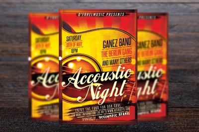 Accoustic Night Concert Flyer