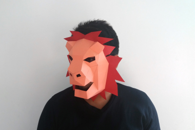 DIY Lion mask - 3d papercrafts
