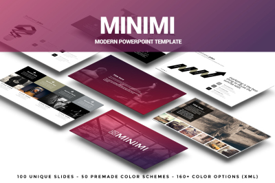 Minimi - Creative Powerpoint Template + 4 Gift