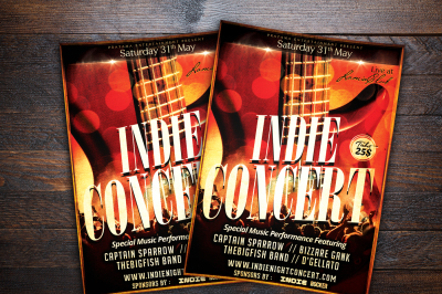 Indie Show Music Concert Flyer