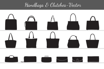 Women's Handbags & Clutches Vector