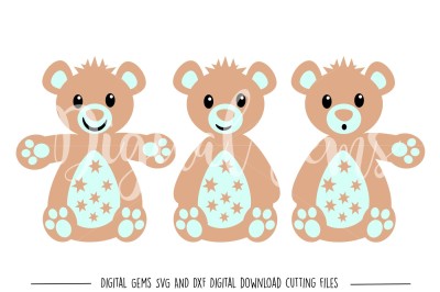 Teddy Bear SVG / DXF / EPS / PNG Files