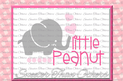 Little Peanut Svg, Baby SVG, baby cut file, baby cutting file Dxf Silhouette Cricut INSTANT DOWNLOAD, Vinyl Design, Htv, Scal, Mtc