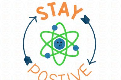 Stay positive SVG, DXF, EPS