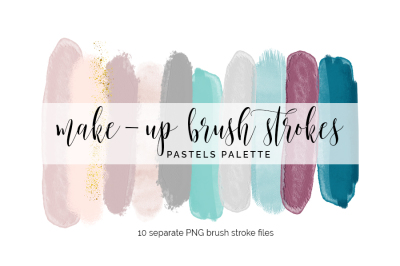 Brush Strokes Clipart - pastels