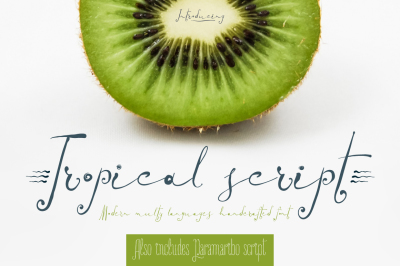 Tropical script + Paramaribo font